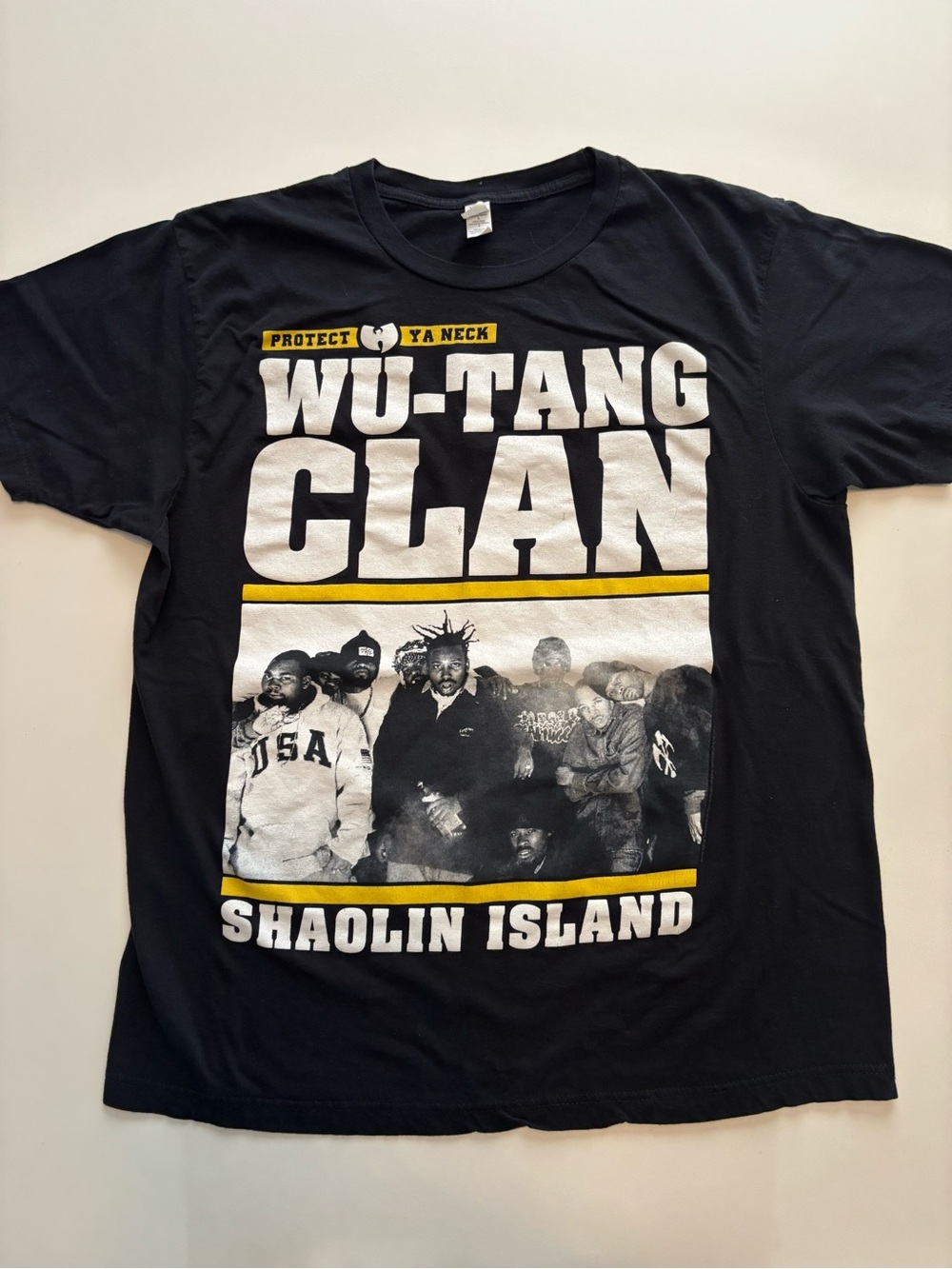 2011 wu-tang clan Shaolin island protect ya neck rap/hip hop vintage band shirt